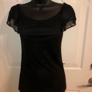 Sans Souci Sheer Black Camisole/Tank size S